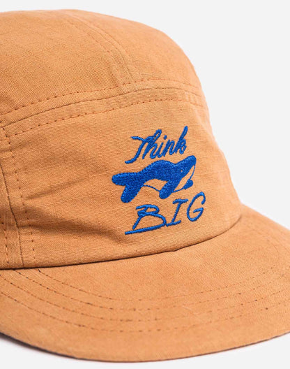 Casquette five panel Think Big ocre