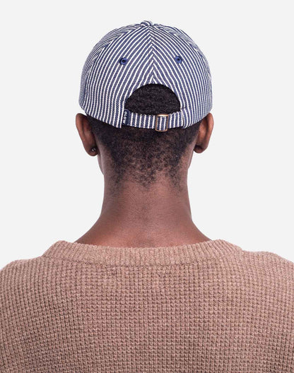 Casquette six panel Bud rayé