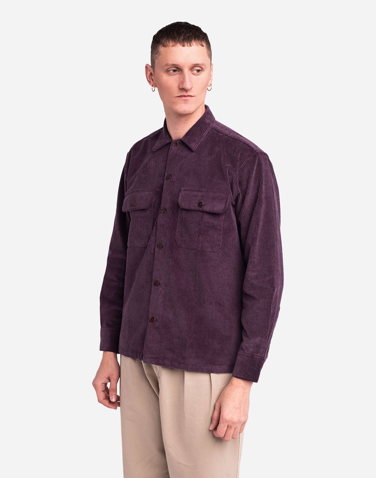 Chemise Décré milton prune