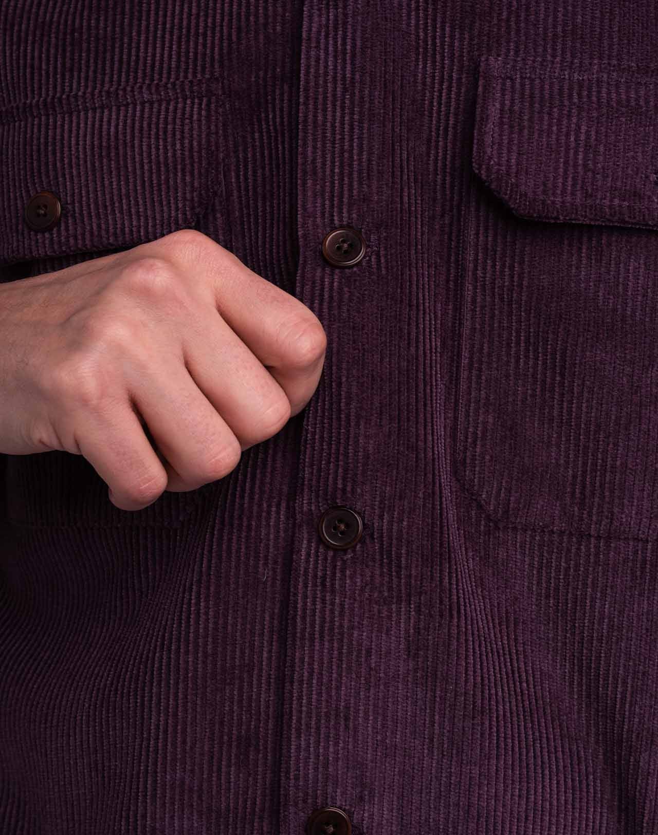 Chemise Décré milton prune