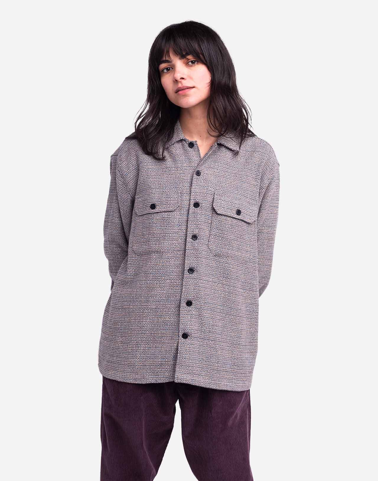 Chemise Décré plémon bleu chiné