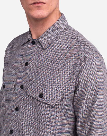 Chemise Décré plémon bleu chiné