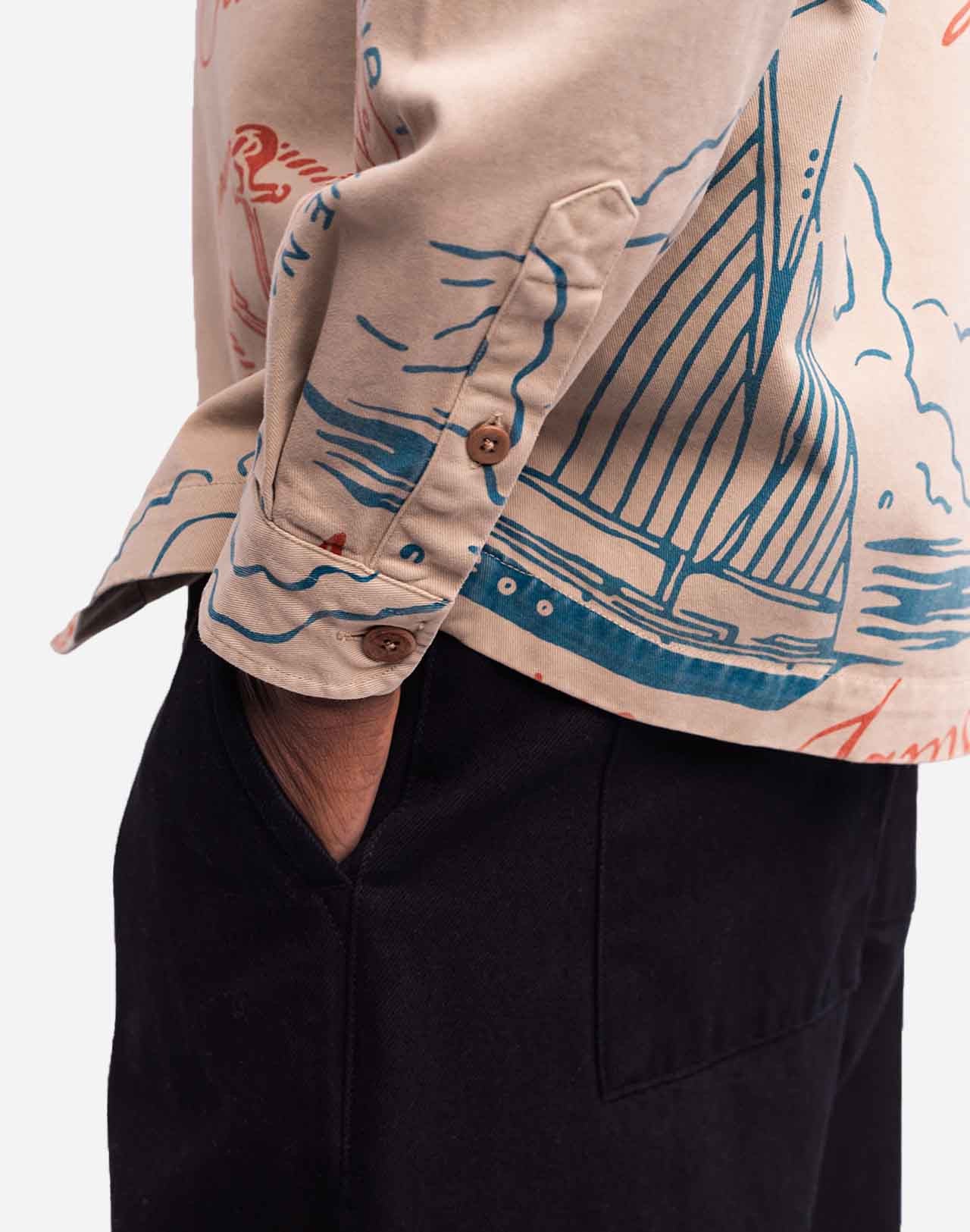 Chemise Décré urville beige