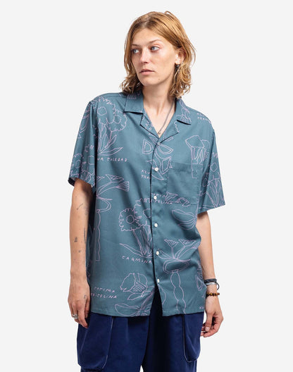 Chemisette Aloha Florem bleu-gris