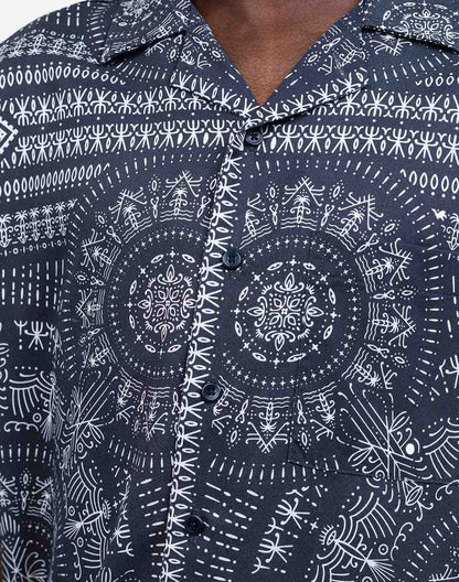 Chemisette Aloha Kendari bleu nuit