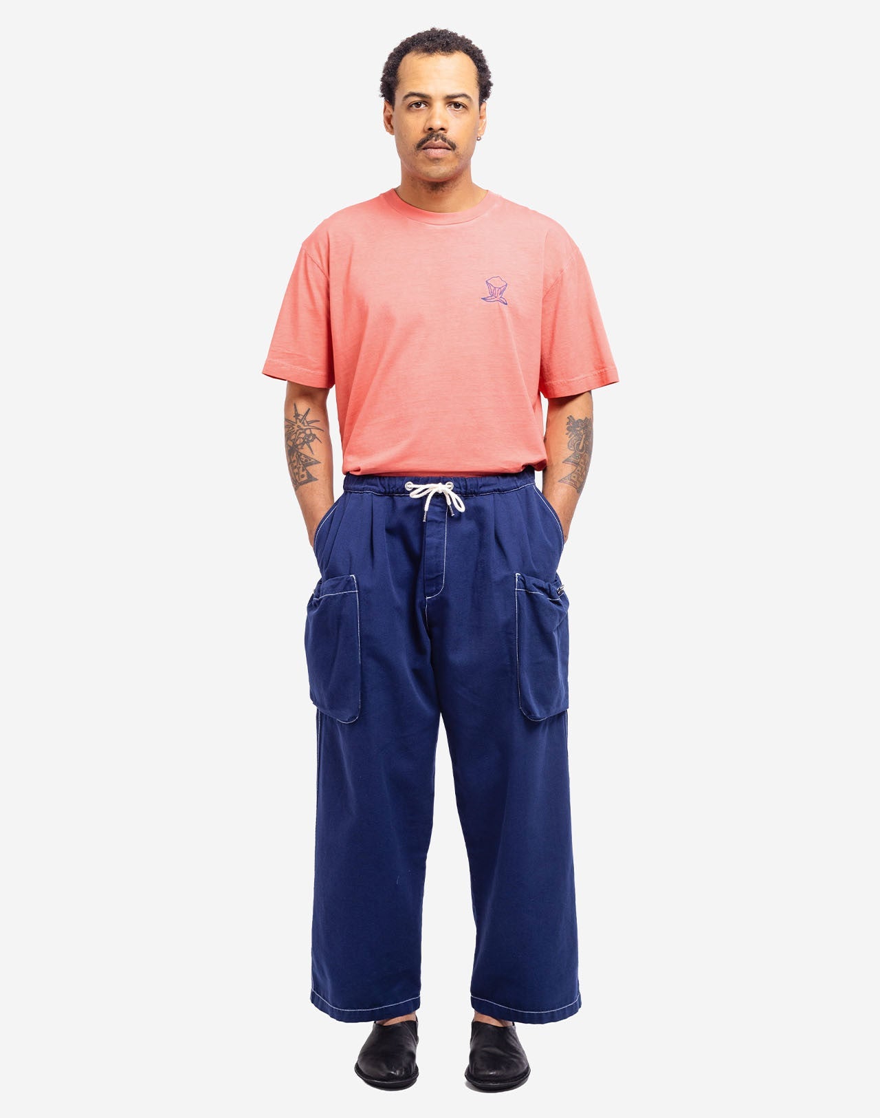Pantalon Bruce Paint bleu outremer
