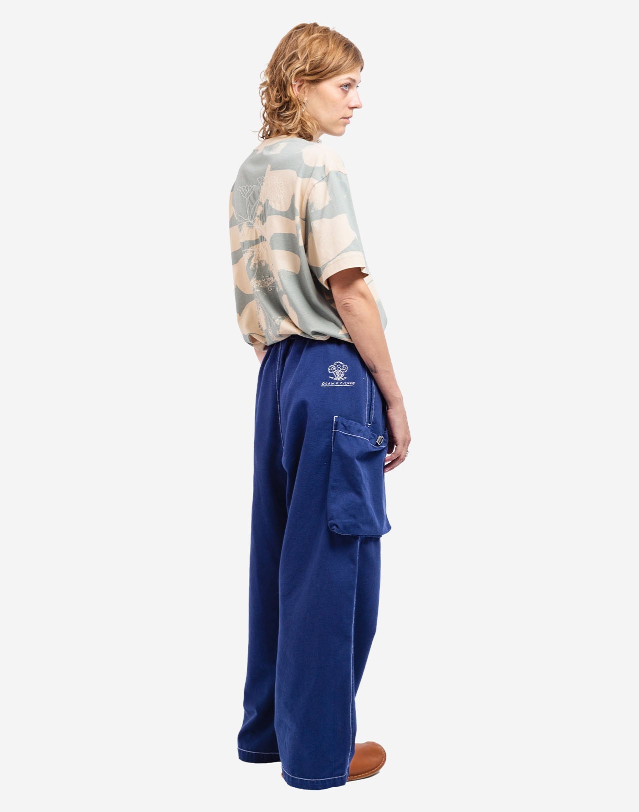 Pantalon Bruce Paint bleu outremer