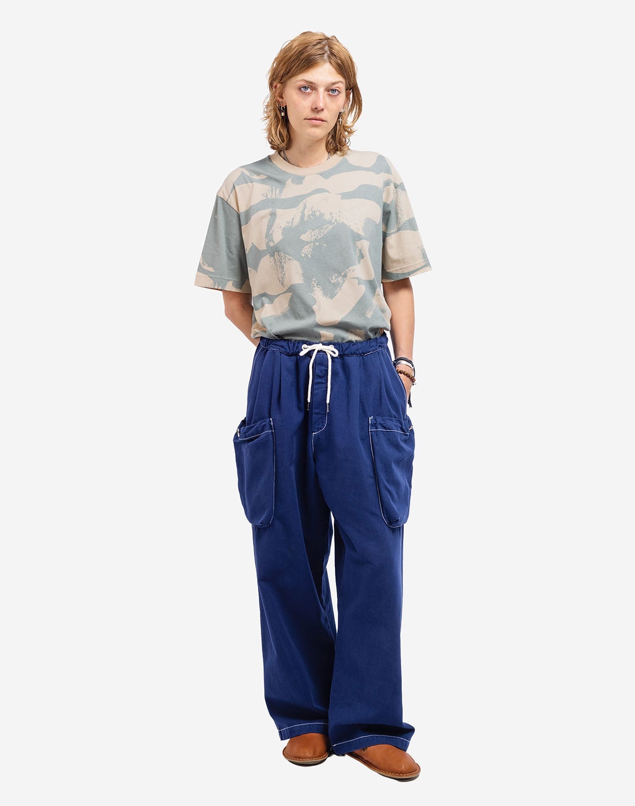 Pantalon Bruce Paint bleu outremer