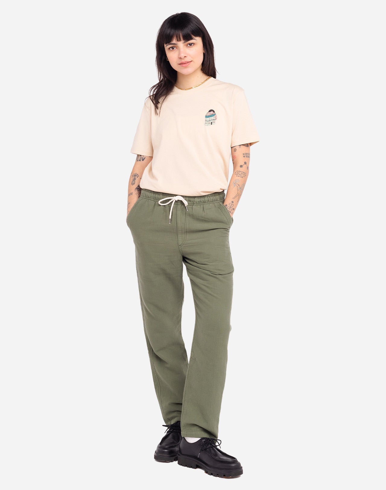 Pantalon Hatha vert olive SS26