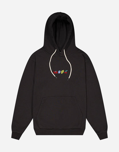 Hoodie Hood vegetables noir carbone