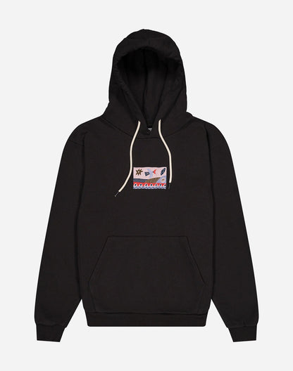 Hoodie Hood seascape noir carbone