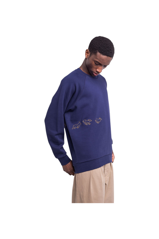 Sweat Run bleu outremer