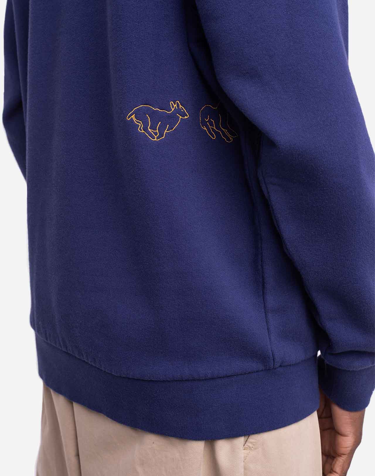 Sweat Run bleu outremer