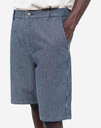 Short Diy denim rayé