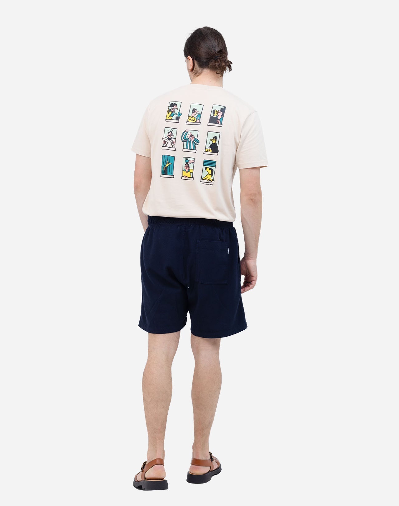 Short Gujo bleu marine