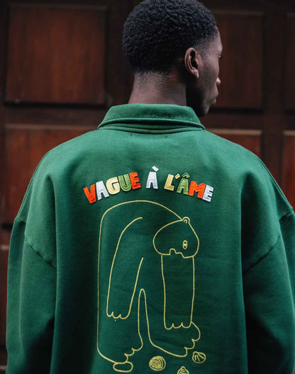 Sweat Manso Vague à l'âme vert forêt