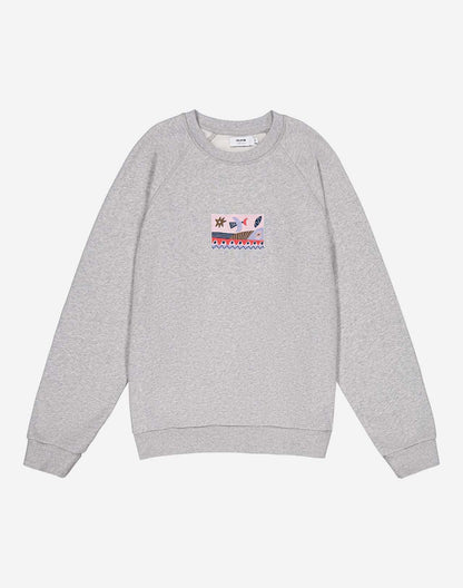 Sweat Seascape gris chiné