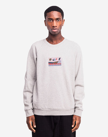 Sweat Seascape gris chiné