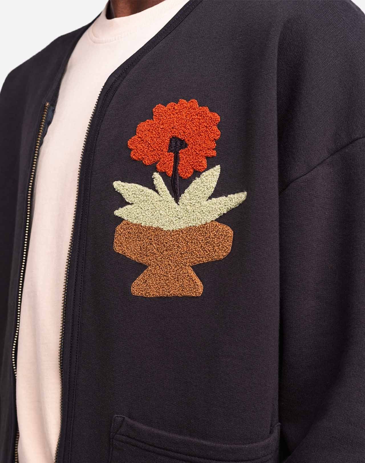Sweat zippé Kigo noir carbone