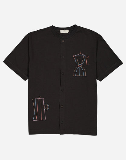 Tshirt ample Moka noir carbone
