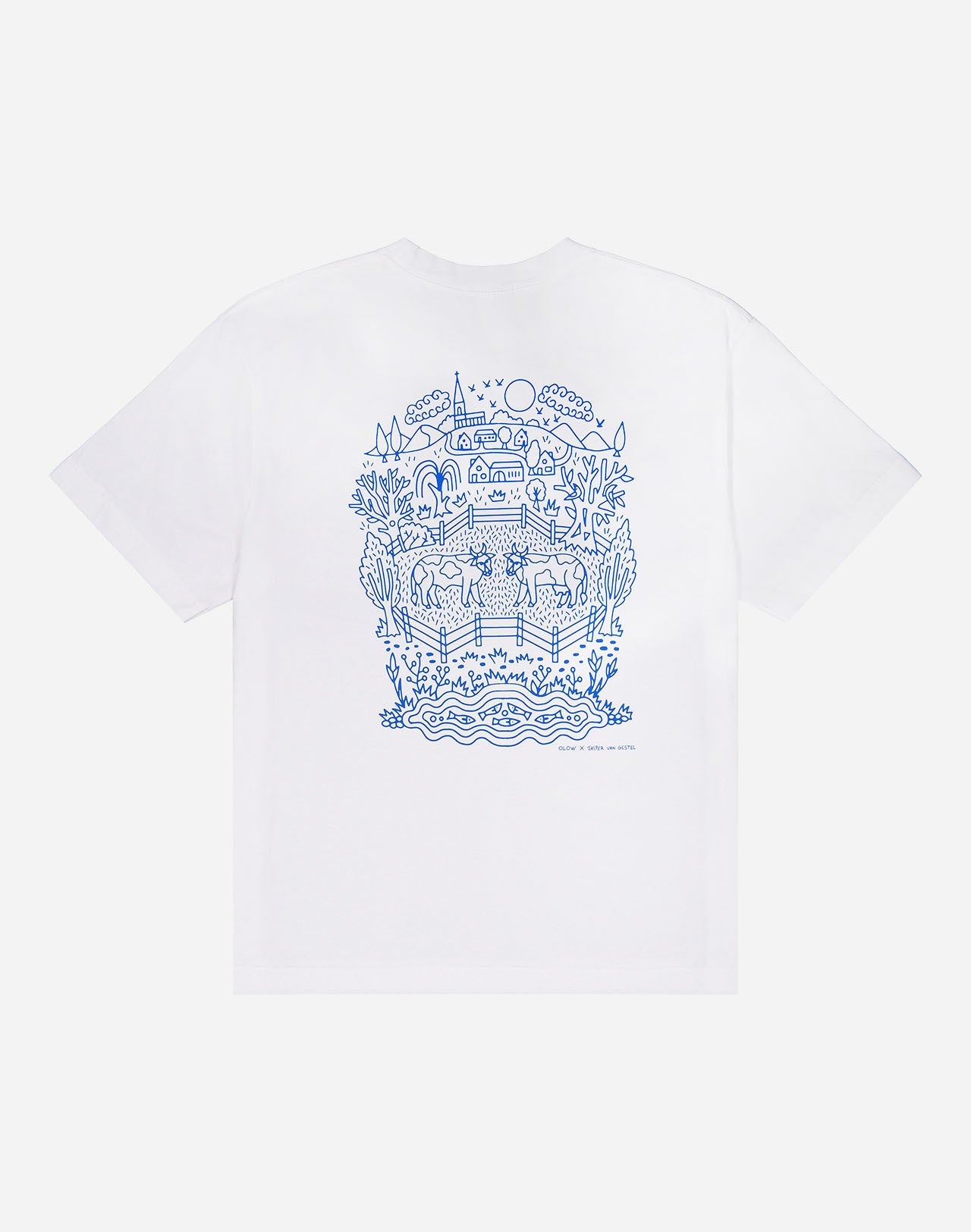 T-shirt ample Campana écru
