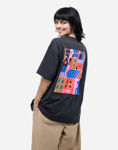 Tshirt ample City noir carbone