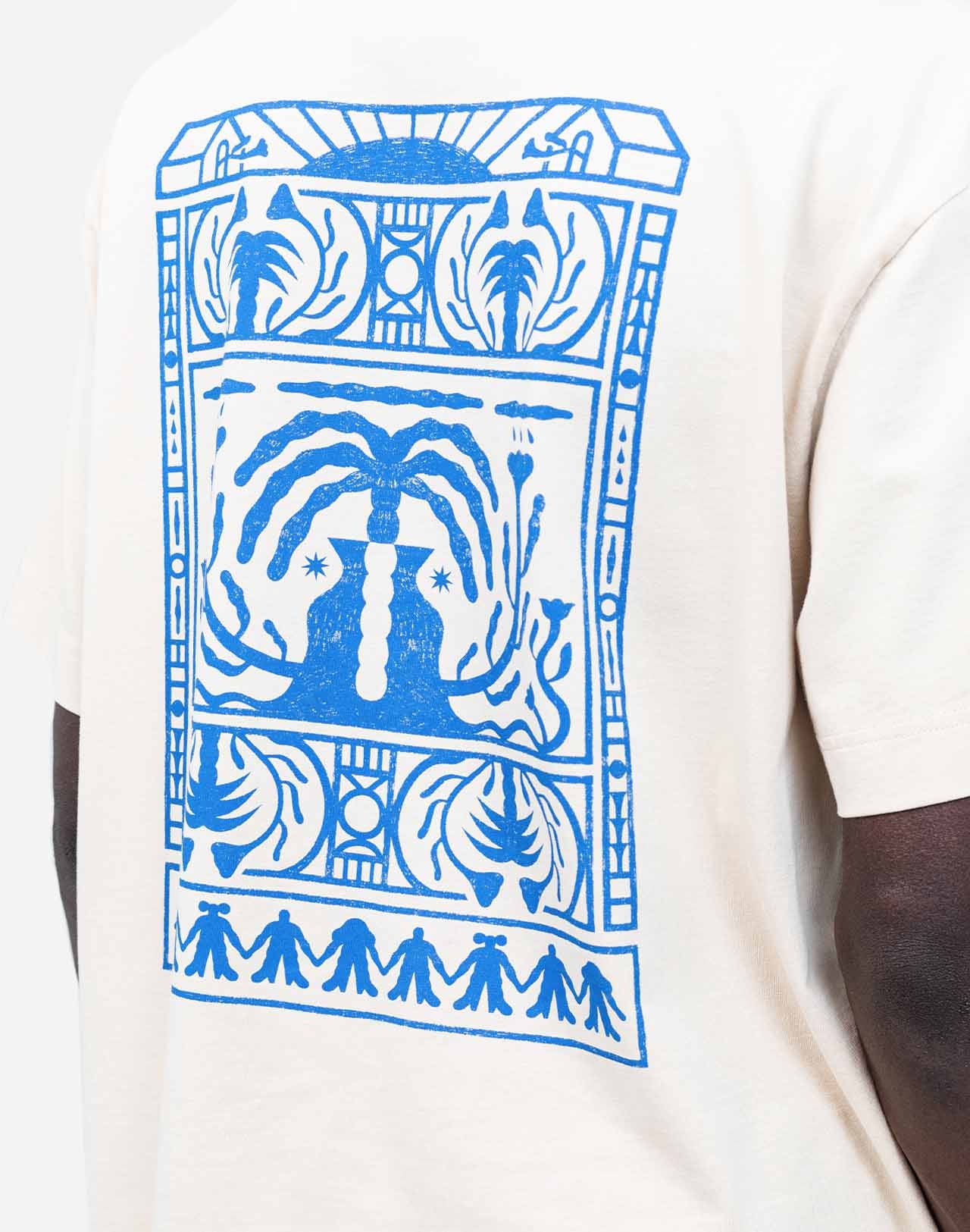 Tshirt ample Connection crème