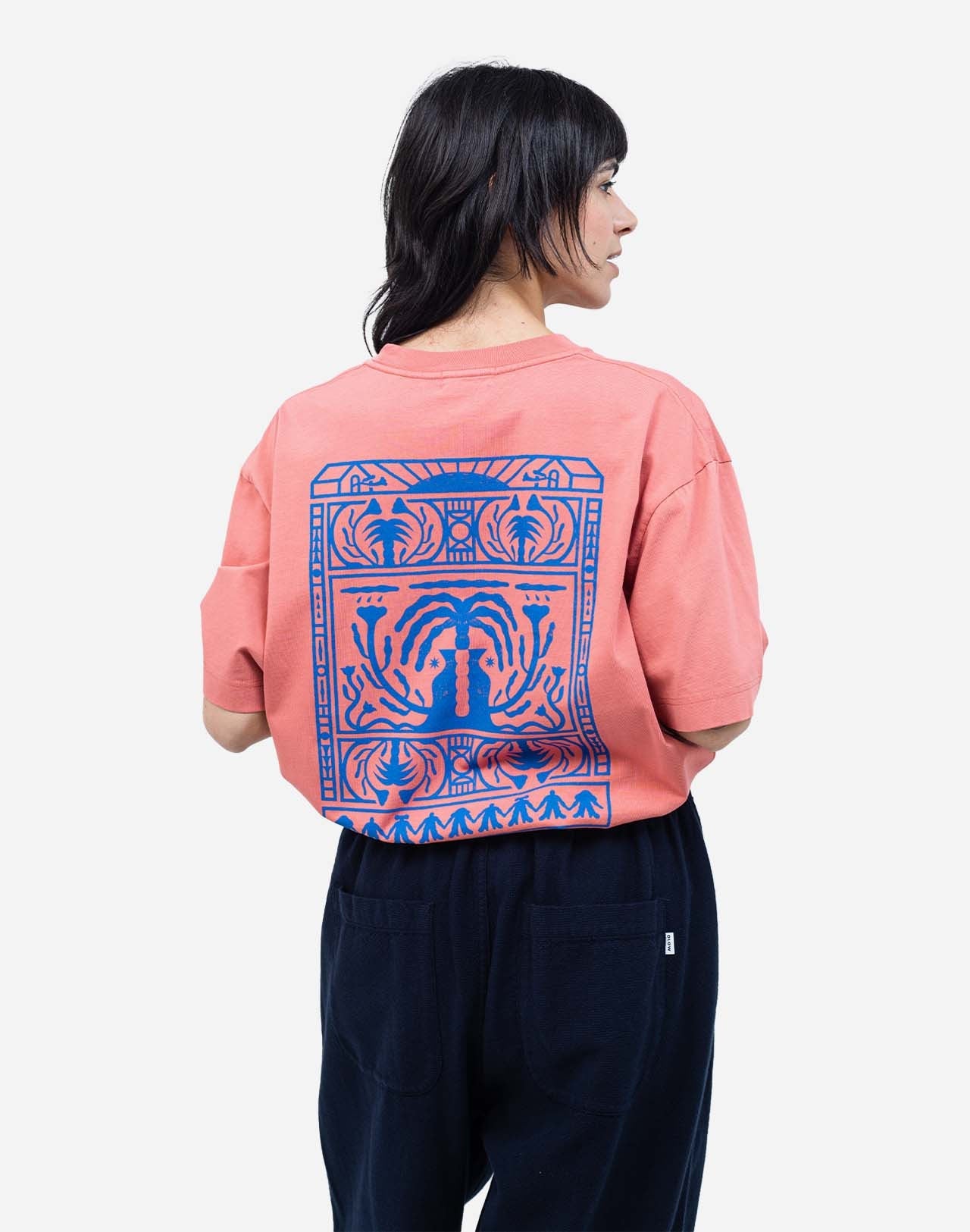 Tshirt ample Connection rose minéral