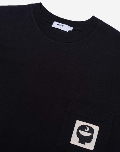 T-shirt ample Escape noir carbone