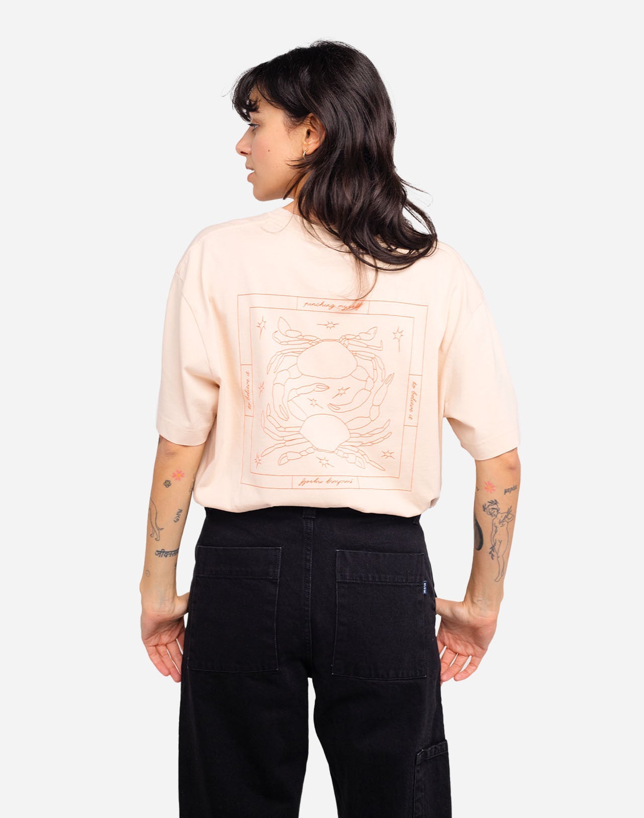 T-shirt ample Étrille crème