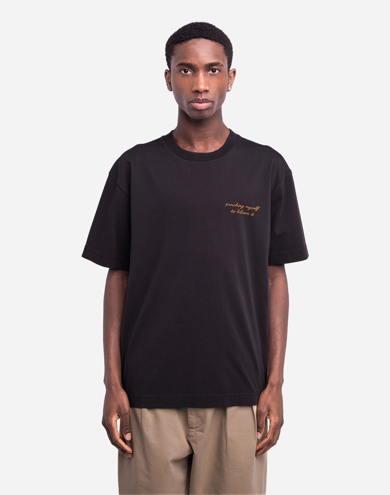 T-shirt ample Étrille noir carbone