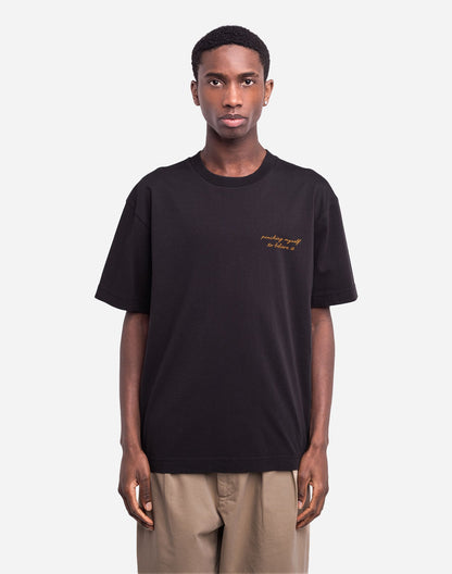 T-shirt ample Étrille noir carbone