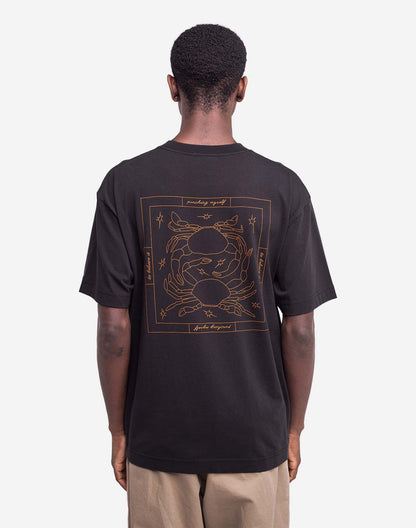 T-shirt ample Étrille noir carbone
