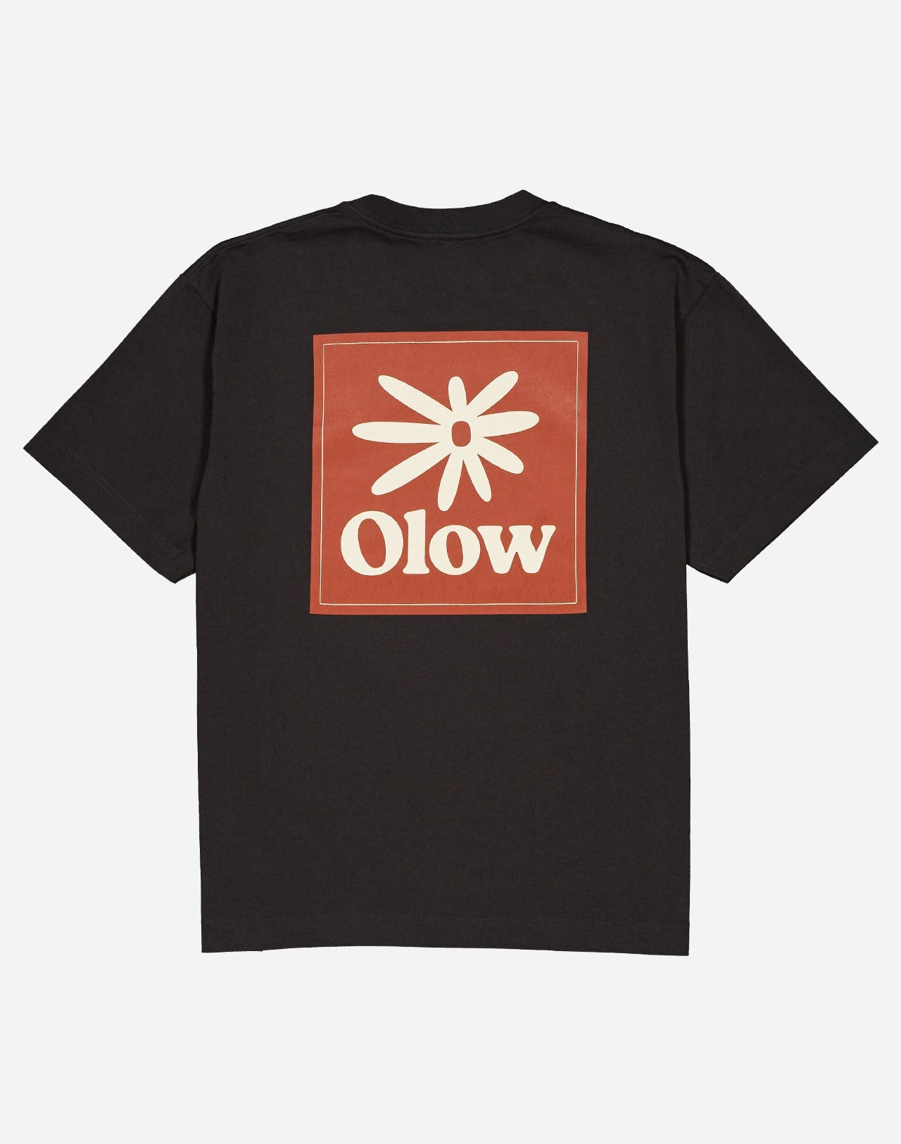 Tshirt ample Flower noir carbone