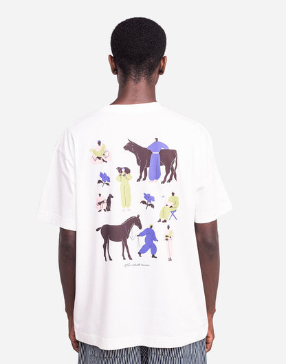 T-shirt ample Friends écru