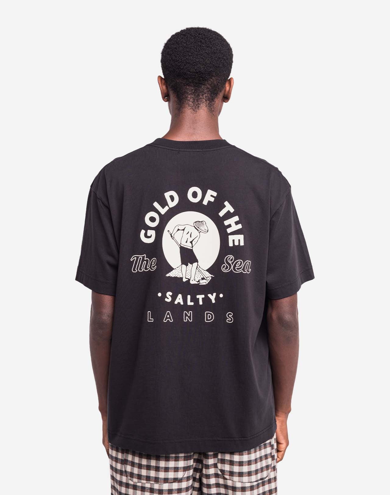 T-shirt ample Gold noir carbone