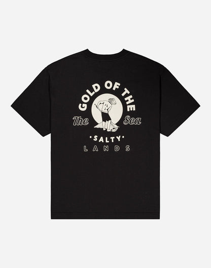 T-shirt ample Gold noir carbone