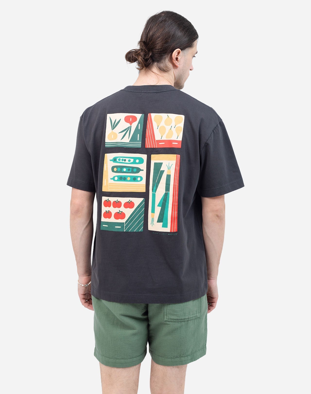 Tshirt ample Harvest noir carbone
