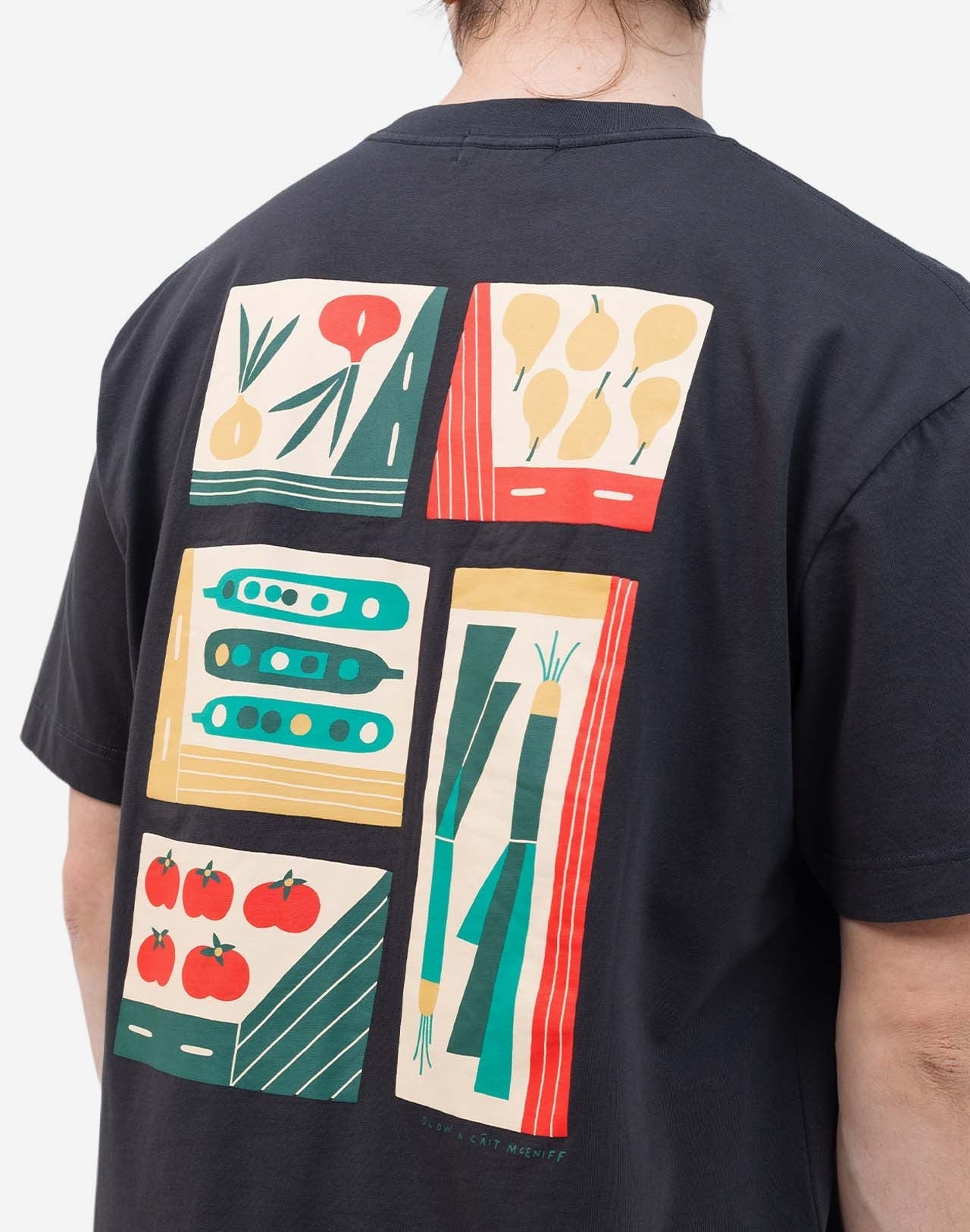 Tshirt ample Harvest noir carbone