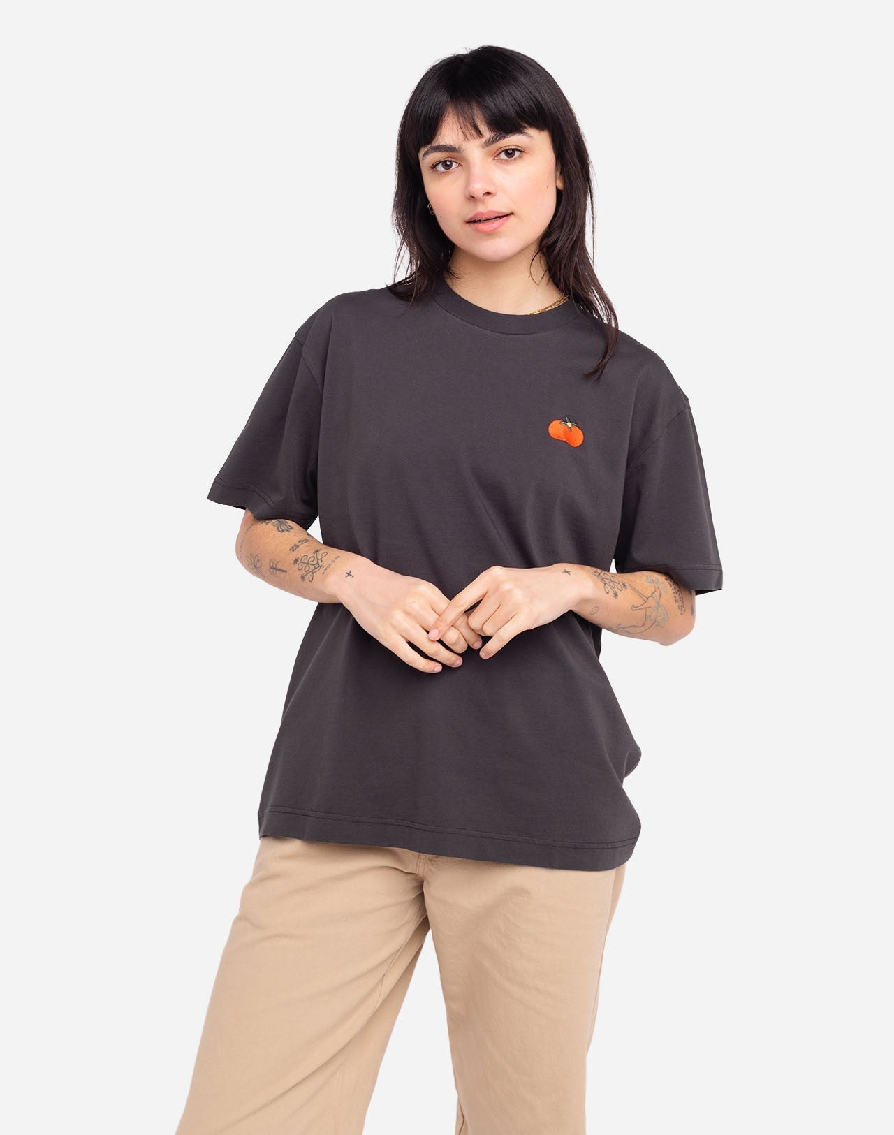 Tshirt ample Harvest noir carbone
