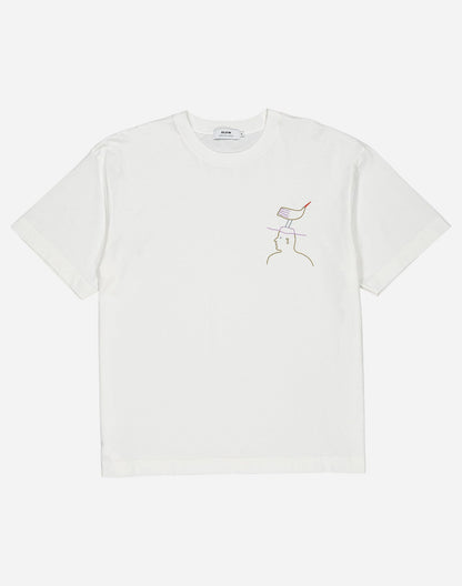 T-shirt ample Hat Roost écru