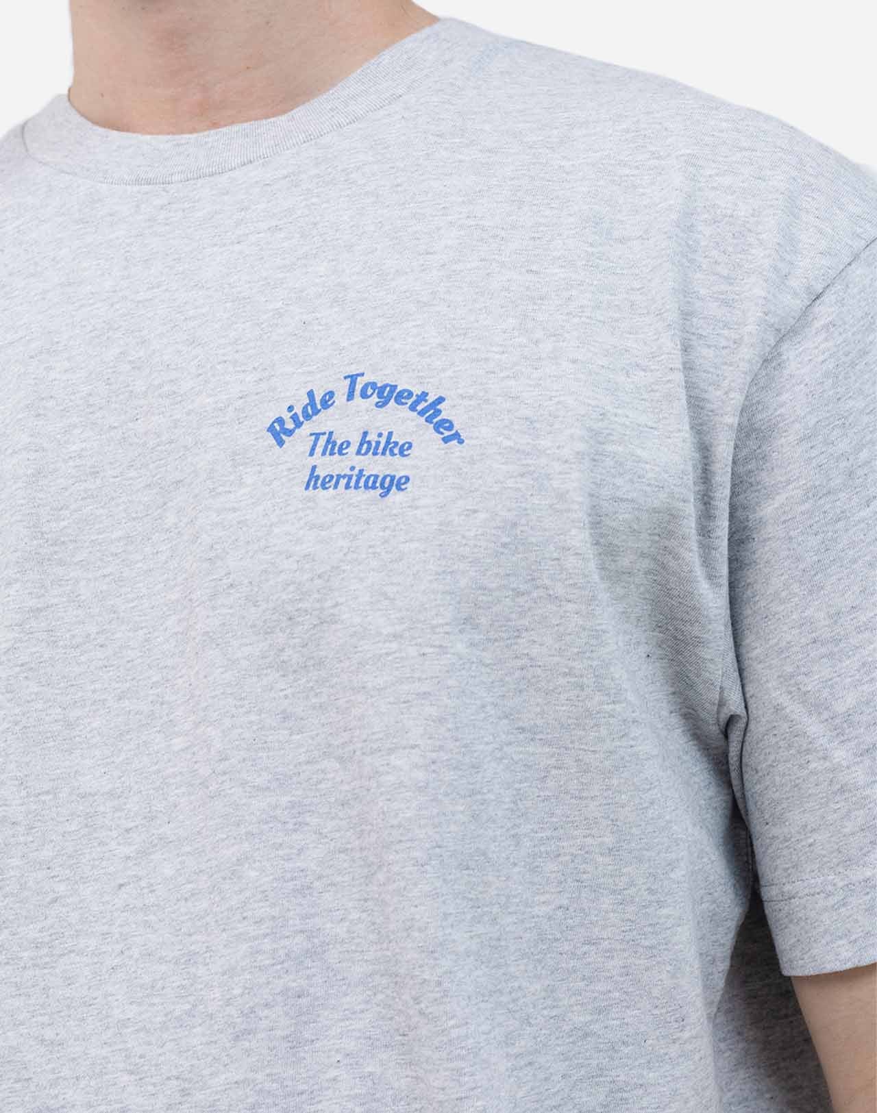 Tshirt ample Héritage gris chiné