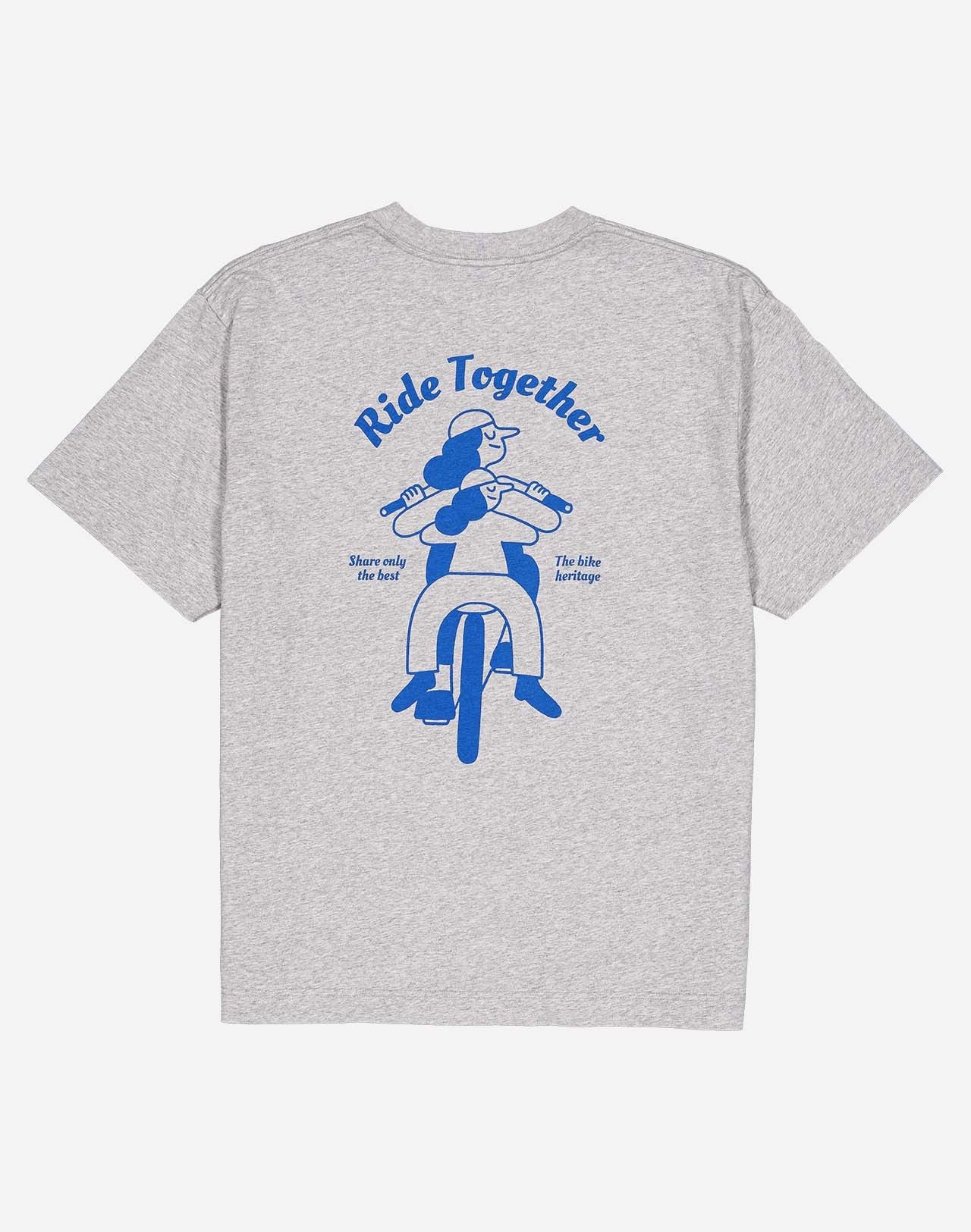 Tshirt ample Héritage gris chiné