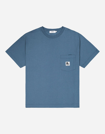 T-shirt ample Japo bleu acier