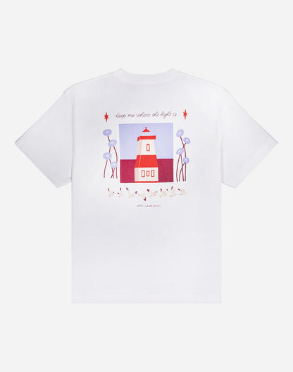 T-shirt ample Light House écru