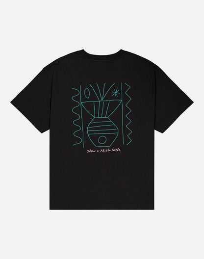 T-shirt ample Méridional noir carbone