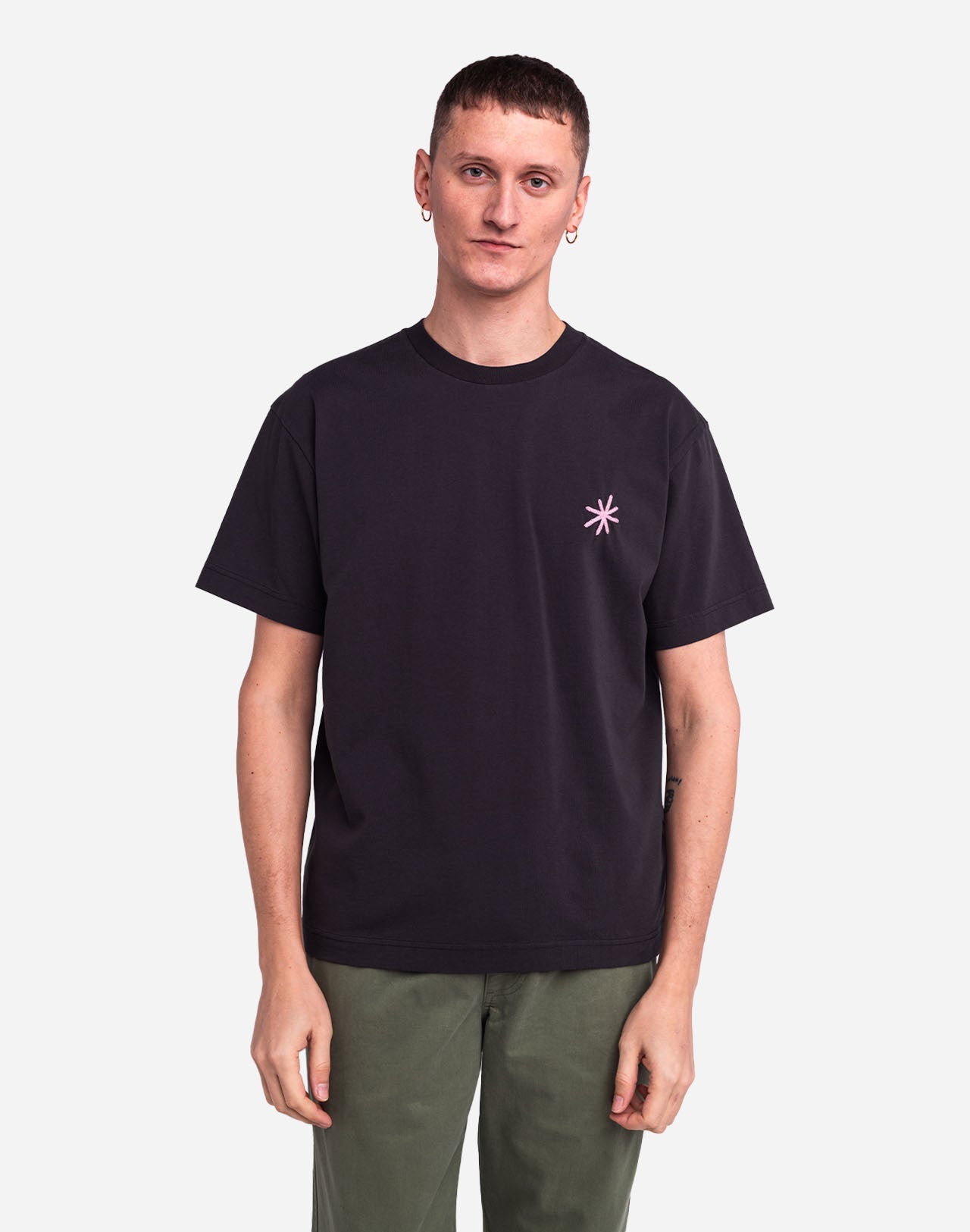 T-shirt ample Méridional noir carbone