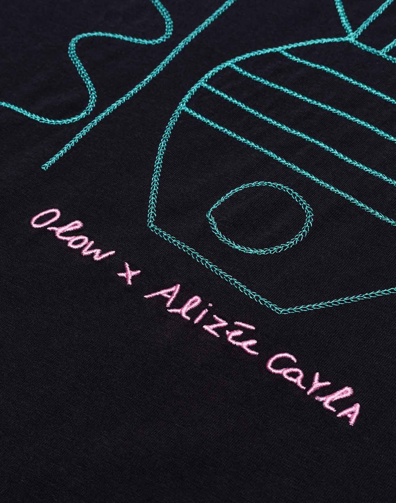 T-shirt ample Méridional noir carbone