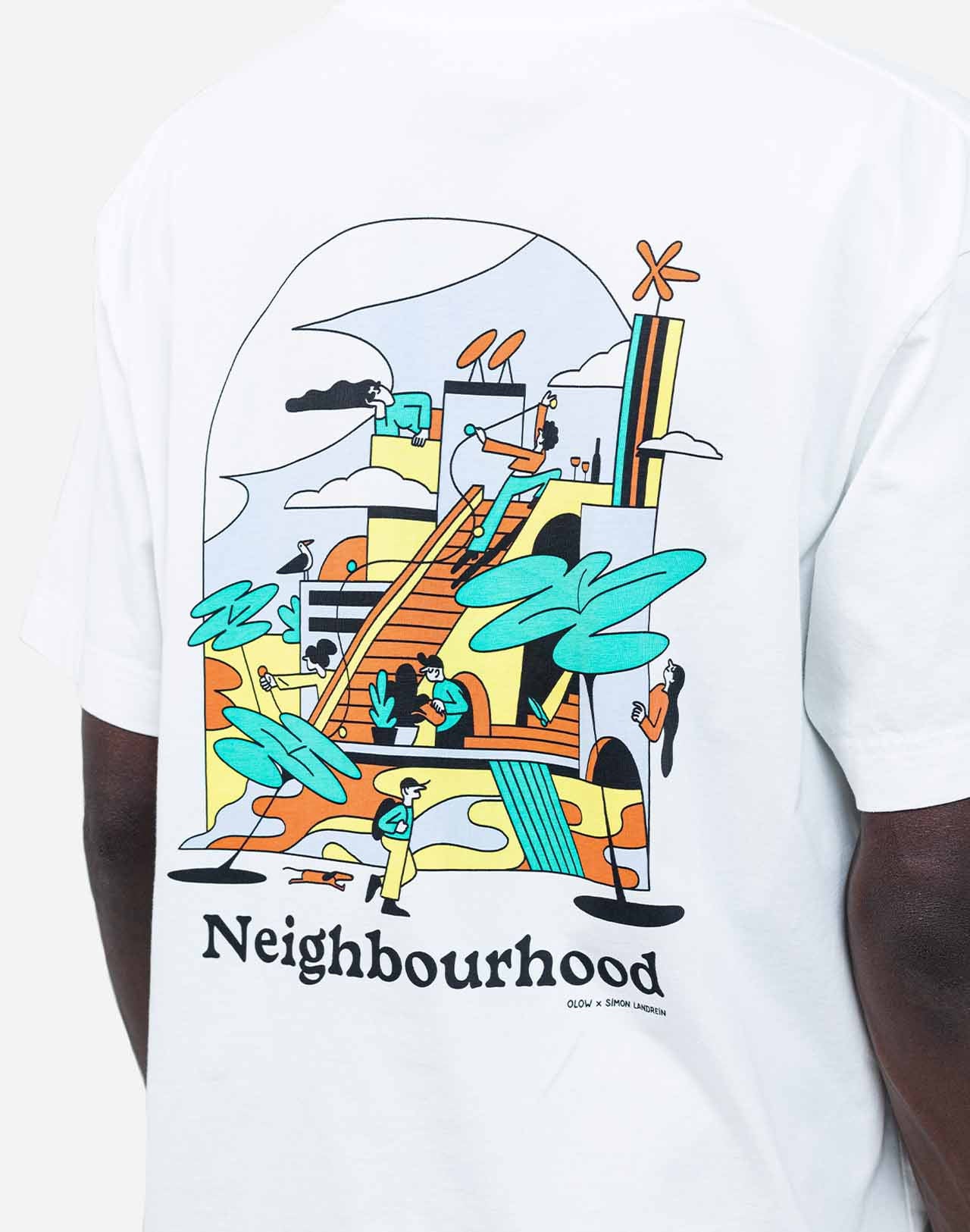 Tshirt ample Neighbourhood écru