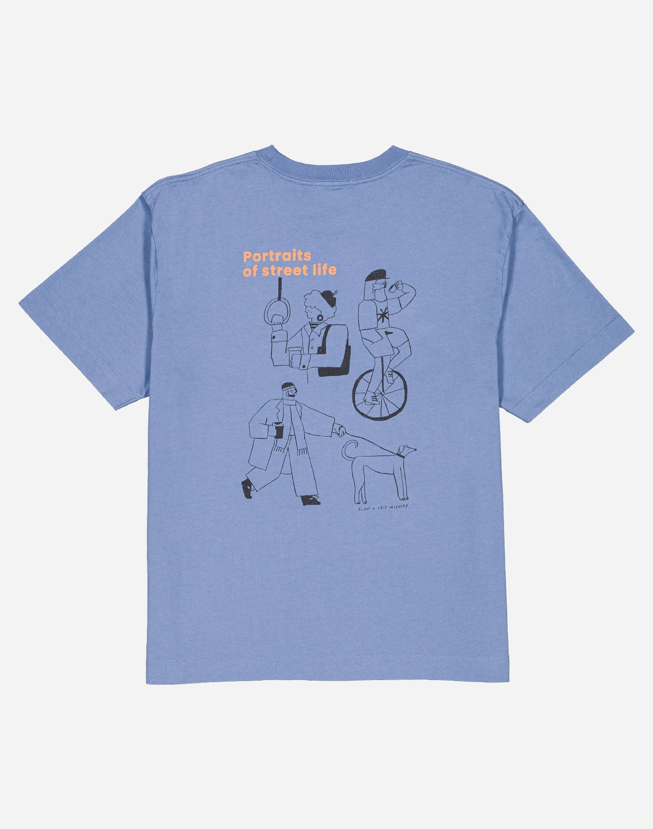 Tshirt ample People bleu azur